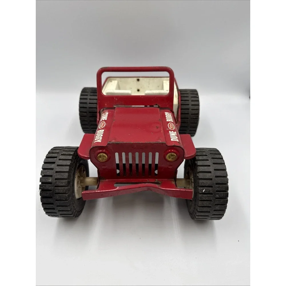VTG TONKA JEEP DUNE BUGGY 1970s PRESSED STEEL BIG TIRES RED MADE IN USA Duck